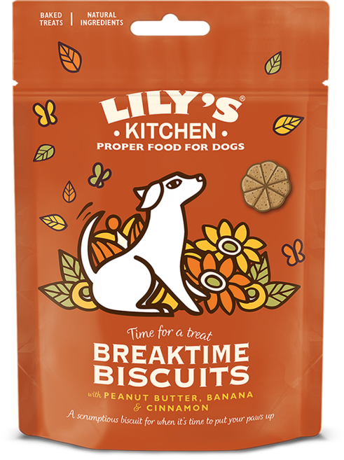 LK 릴리스키친 브레이크타임 비스켓 강아지 비건 간식 (데일리 휴식), 1개, 80g, 바나나