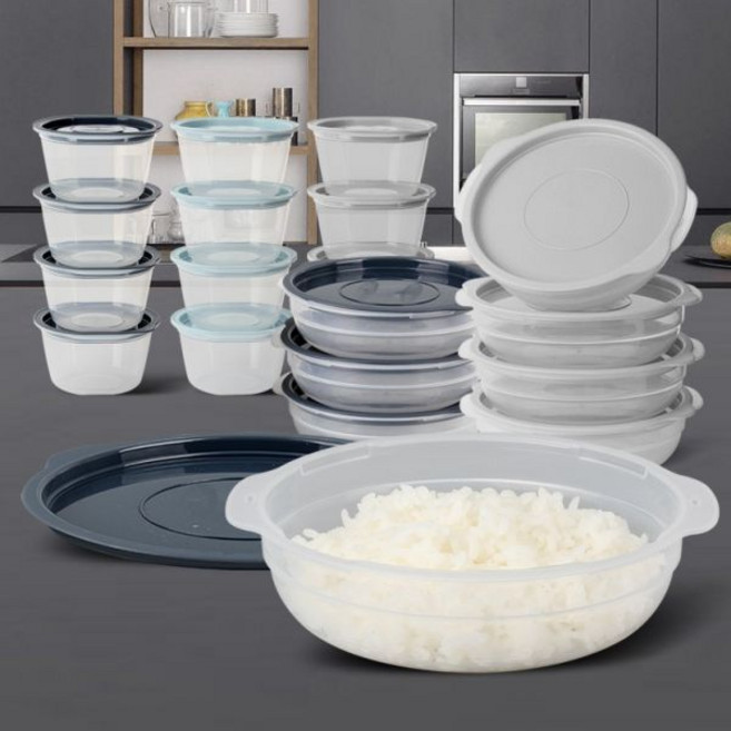 쿡앤밥 냉동밥보관용기 집밥소분 냉장고반찬 정리수납, 쿡앤밥650ml네이비그레이4p, 1개