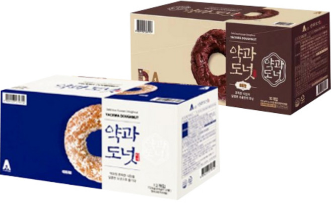 약과도넛 1박스+ 초코약과도넛 1박스, 60g, 1개