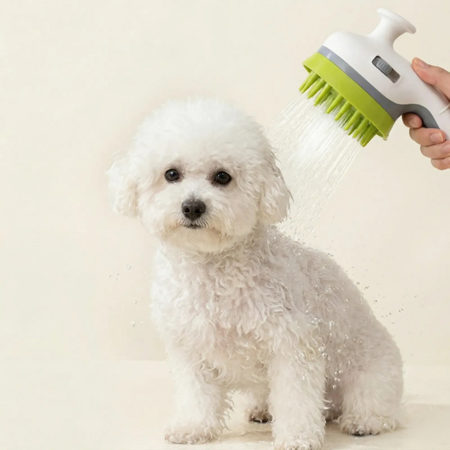 펫올웨이즈 애완동물 마사지 샤워헤드, 1개, 그레이/화이트