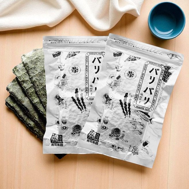 하야시야 바리바리김 일본김 토요스 오마카세 스시 노리 120장 2개, 115g