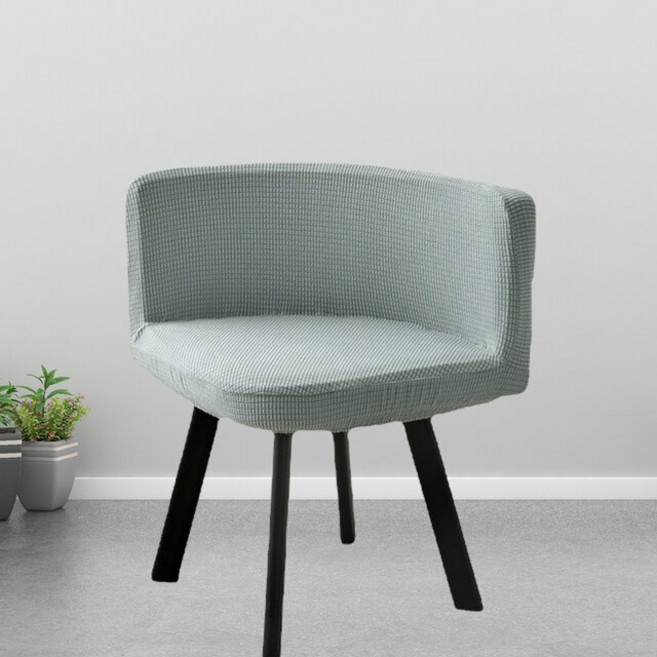 폴라 플리스 의자 커버 세탁 가능한 케이크 삼각형 시트 케이스 홈 오피스 호텔용 스트레치 바 1 개, 14 Light gray_01 1 piece, 1개