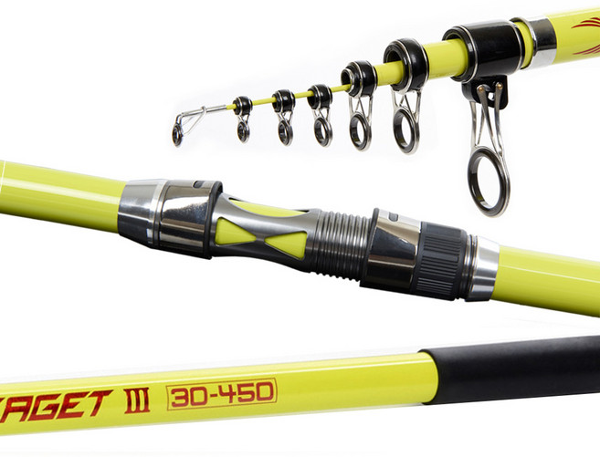 금양 파워타켓3 원투 낚시대(30-450), 그린