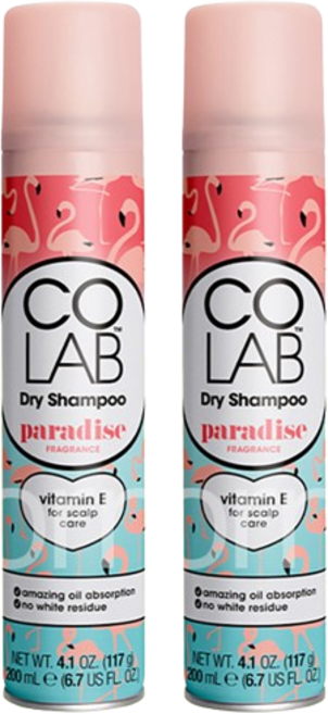 코랩 퍼퓸 드라이샴푸 파라다이스향, 200ml, 2개
