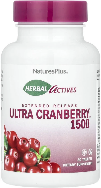 NaturesPlus 허브 액티브 울트라 크랜베리 1500 1500mcg 30정, NaturesPlus허브액티브울트라크랜베리1500150, 1개 - 쿠팡