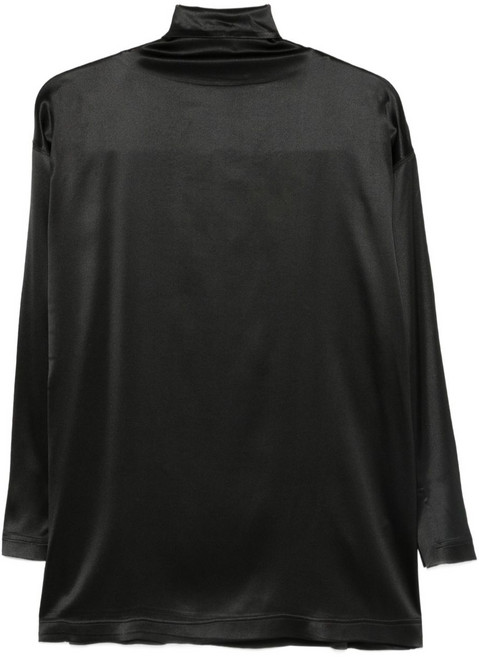 피비 파일로 하이 넥 블라우스