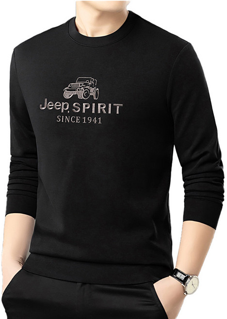 JEEP spirit (지프스피릿) 맨투맨 남성 티셔츠 남자 라운드넥
