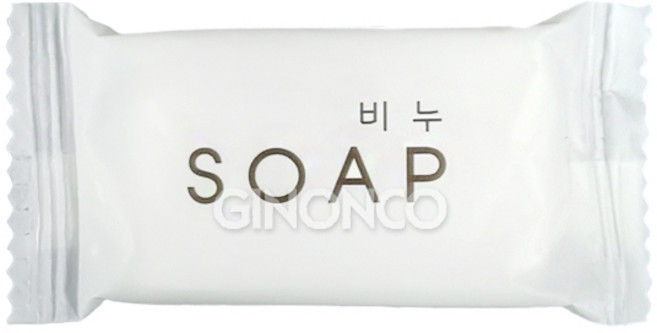 [지노앤코]국산 일회용 사각 비누 10g 개별포장 호텔 펜션 비품 업소 여행용 어메니티