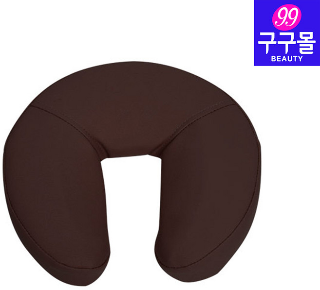 [구구몰] U자형 얼굴베개(6cm) 경락베개 마사지베개 마사지샵베개, 10715브라운, 1개