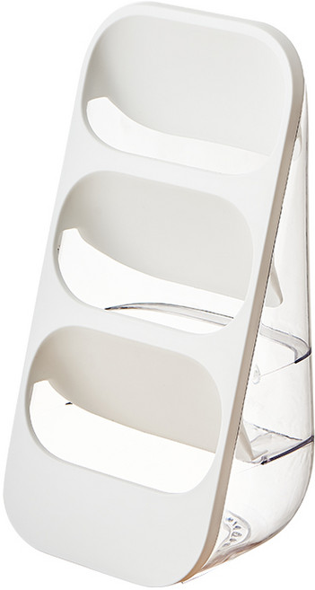 모먼트비 주방수납 믹스커피꽂이 캡슐 보관 수저통 빨대꽂이 브러쉬꽂이 다용도정리 케이스, 1개, 아이보리