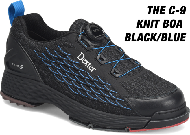 [신형] 덱스터 The C9 니트보아 블랙블루 볼링화 다이얼 좌우겸용