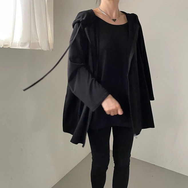 빅걸스토리 여성 빅사이즈 쿨래쉬 롱집업