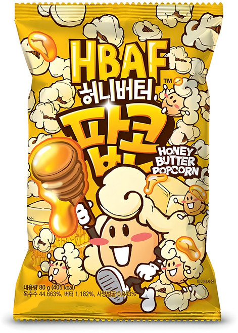 바프 허니버터 팝콘, 80g, 1개