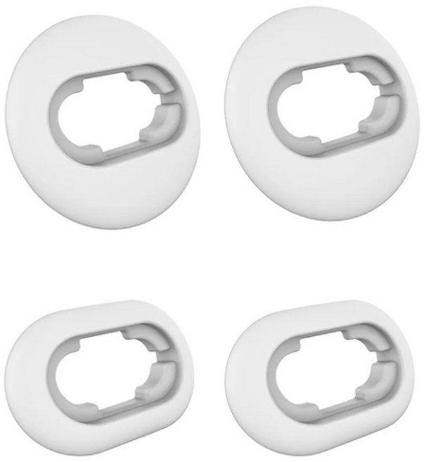 갤럭시 버드 라이브 이어버드 커버 실리콘 이어팁 캡 방진에 적합, 하얀, 02 White