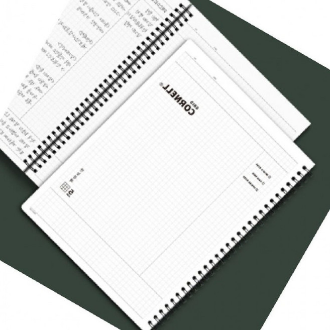 PP 코넬 그리드 노트 만능공책 190mm x 260mm 핑크풋, 1개, 상세페이지 참조
