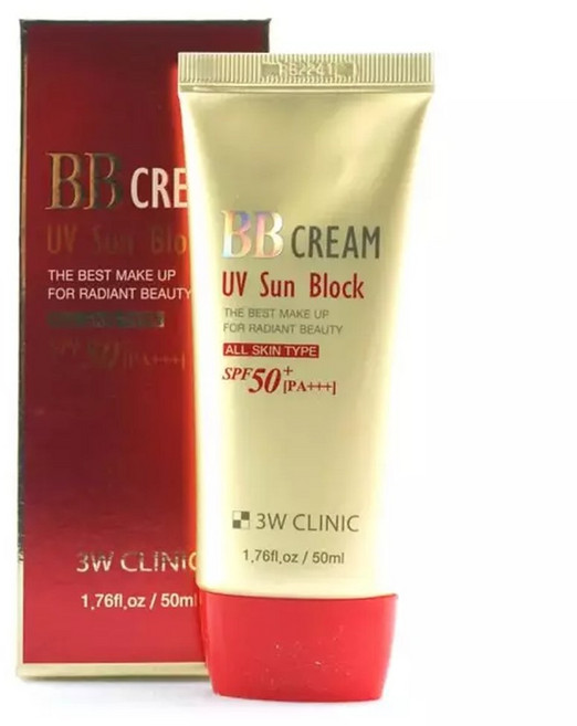 W clinic 메이크업 UV 썬 블럭 BB크림 50ml, 1개