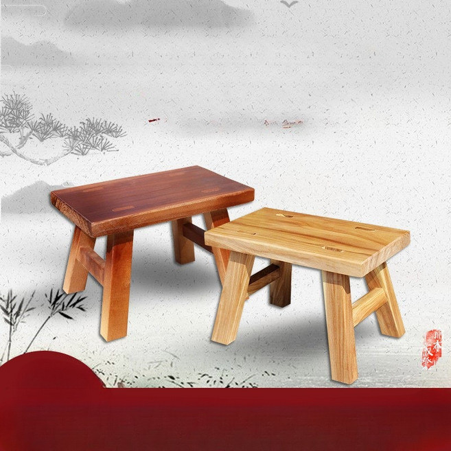 목욕의자일본 사우나 히노끼 욕실의자 스툴 목욕탕, 1개, 레드 보드 벤치 30x15x35cm