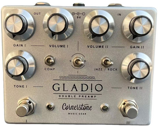 LY-ROCK GLADIO 기타 이펙트 페달 디스토션 오버드라이브 트루 바이패스 9V 전원 공급 장치 오리지널 클, 02 Original logo