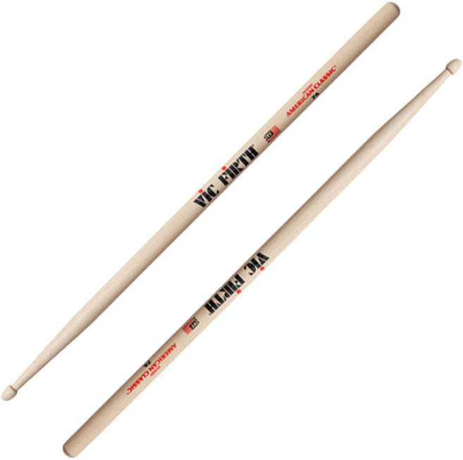 Vic Firth (빅퍼스) 아메리칸 클래식 7A (우드팁) 드럼스틱, 1개