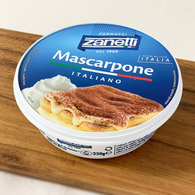 자네티 마스카포네 크림치즈 아이스박스 포장, 250g, 5개