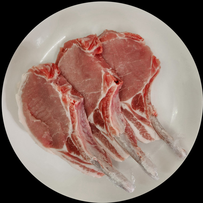 국내산 한돈 돈마호크 200g내외 돼지고기 목살 오겹살 캠핑고기 뼈삼겹 숄더랙 만화고기, 1개