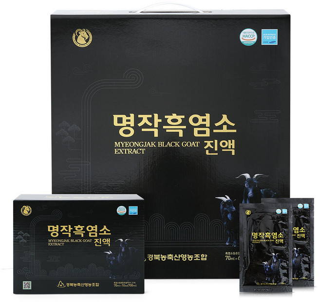 명작 흑염소 진액 60포, 60개, 70ml