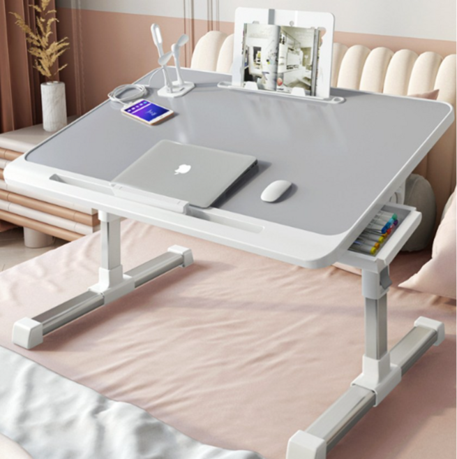 리쿠 침대 사이드 테이블 높이조절 접이식, 고급형