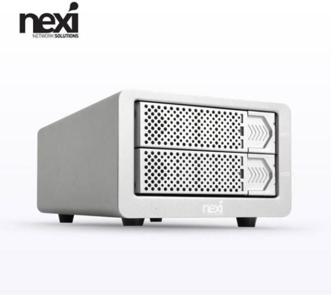 넥시 NX767 USB3.0 2베이 RAID 데이터 스토리지/NX-802RU30/SATA 2.5형 3.5형 SSD HDD 지원/5Gbps 속도, 1개
