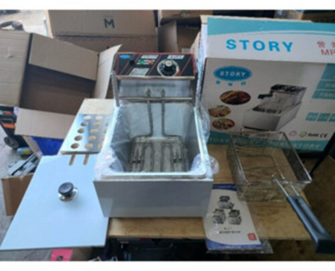 揚瀚【Marupin 8公升 台灣品牌 桌上型電熱式油炸機】, 110V H插頭整組炸爐304內鍋