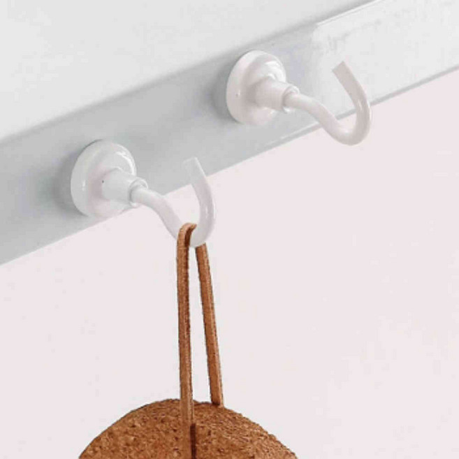 천장 벽 초강력 자석후크 냉장고 현관문 소품걸이 파티션 10p, 쿠팡1 2자석훅16mm-흰색10p, 2자석훅16mm-흰색10p