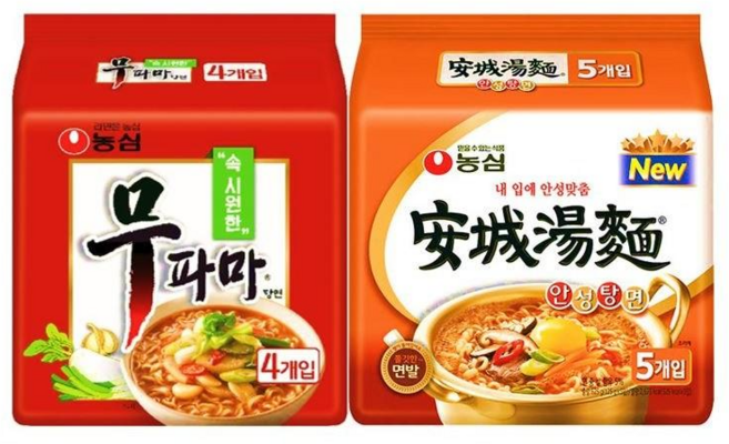 농심 무파마 4개 + 안성탕면 5개, 9개