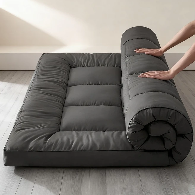 OYEAH 통세탁 사계절 푹신하고 두꺼운 침대 토퍼, 그레이 - 쿠팡