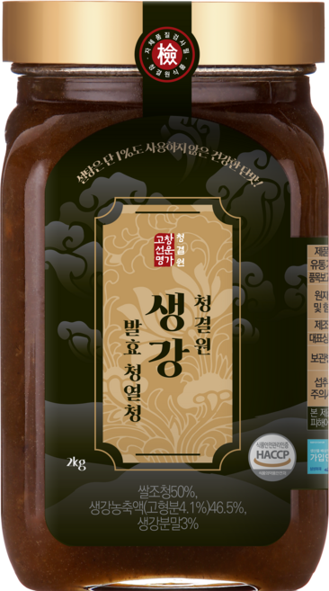 고창선운명가 청결원 생강 조청, 1개, 2kg