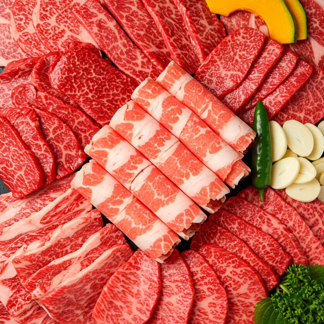 한국농수축산 소고기 1kg 모둠 갈비살 200g + 살치살 200g +부채살 200g + 등심 200g + 우삼겹 200g, 1세트