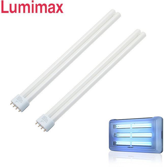 Lumimax 36W 포충등 UVA등 벌레램프 포충램프, 2개