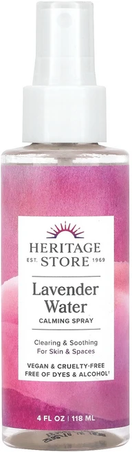 Heritage Store 라벤더 워터 카밍 스프레이 118ml(4oz) Store (헤리티지 스토어), 1, 118ml - 쿠팡