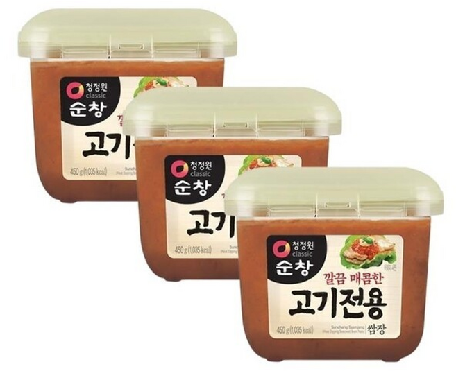 청정원 순창 고기 전용 쌈장, 3개, 450g