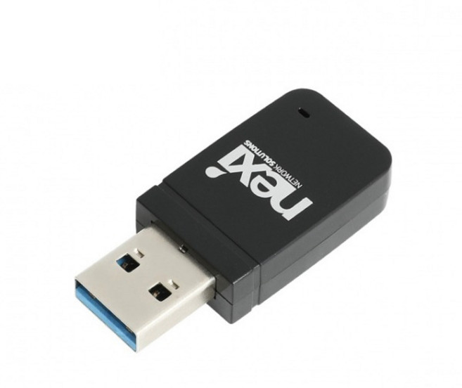 리버네트워크 NX1126 USB 미니 무선 랜카드 AC1300(NX-AC1300), 1개