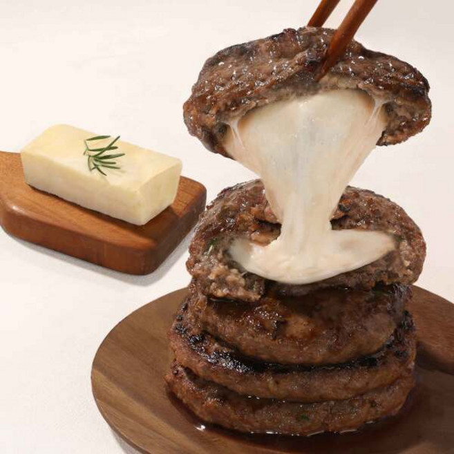 [함평천지한우] 함평축협이 만든 한우 100% 치즈 떡갈비 95g 4개입. 모짜렐라 치즈 가득!, 1개