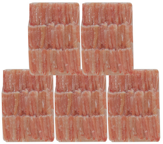 홍게살 붉은대게살 LF 3단 (5봉) 파지 냉동 홍게 다리살, 5개, 1kg