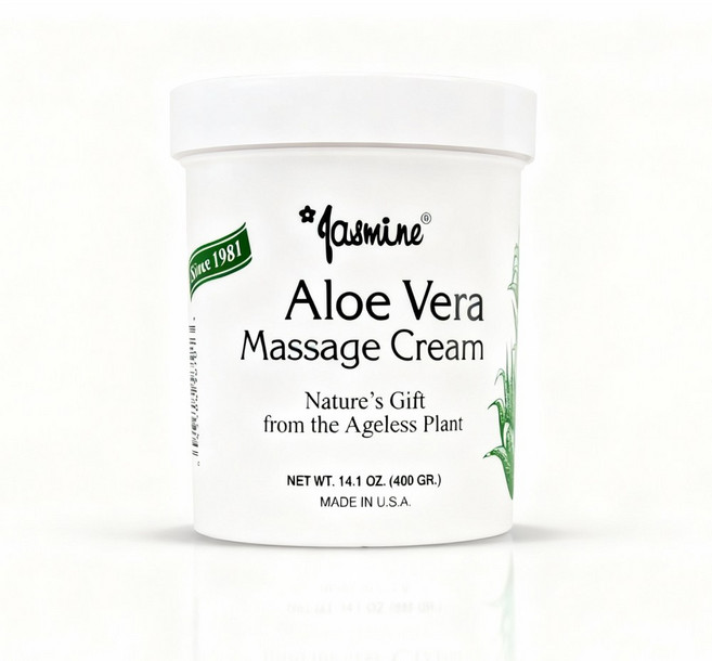 자스민 알로에 베라 마사지 크림 정식 수입 판매원, 400g, 1개