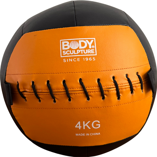 키텍 크로스핏 월볼 4kg 소프트 메디신볼 슬램볼 웨이트 운동기구, 1개, 주항색