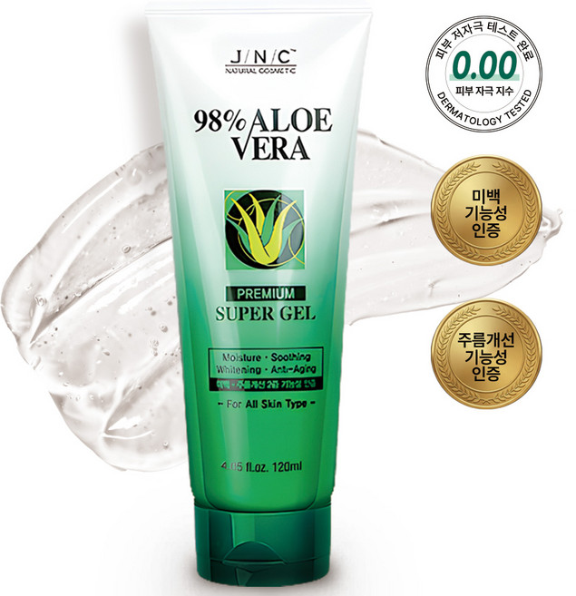 JNC 알로에베라 프리미엄 슈퍼젤, 120ml, 1개