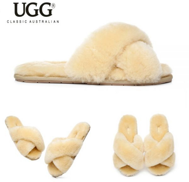 호주 어그슬리퍼 에버어그 울 양털 린티 퍼 털 겨울 슬리퍼 26FW 크림
