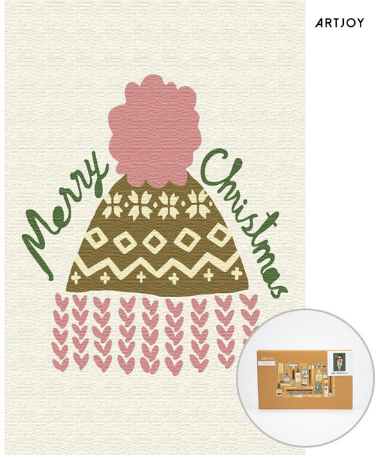 아트조이 DIY 명화그리기 방울 털모자 10X15cm, 1개