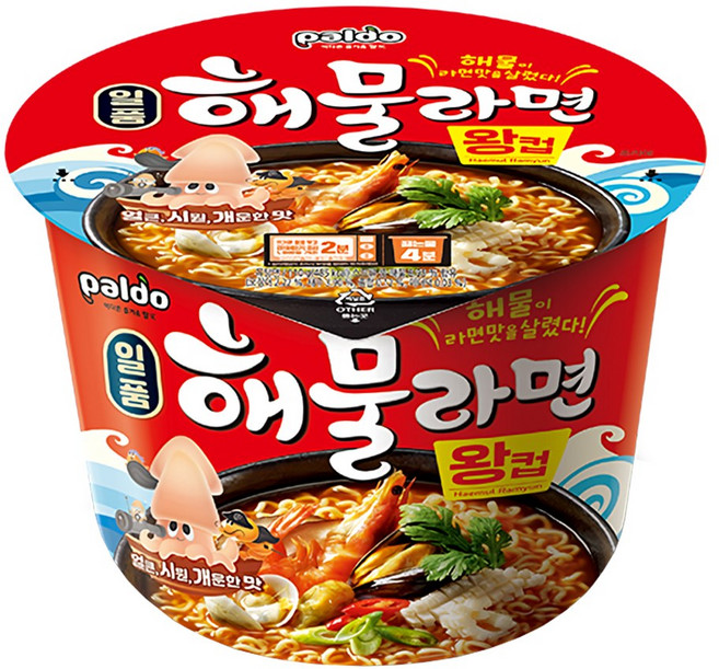 팔도 일품 해물왕컵 110g, 12개