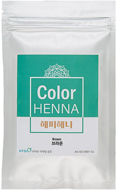 해피헤나 100g 헤나염색약 헤나가루 천연헤나염색, 11.브라운, 1개