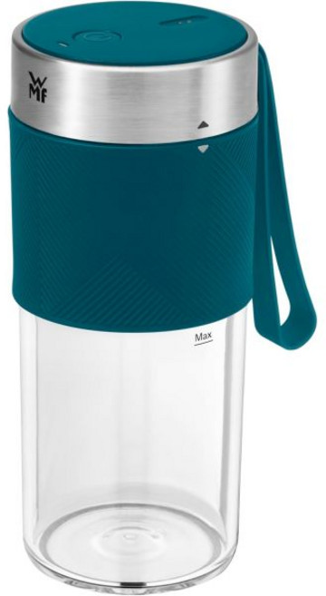 WMF 키친미니스 믹스 온 더 고 300ml 미니 믹서 투 USB 스무디 메이커 충전식 개인 블렌더 휴대용 스무디와 쉐이크용 핑크, Petrol