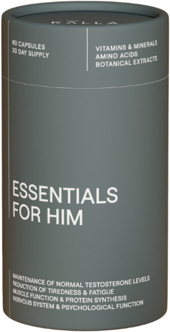 쉘라(KALLA)_에센셜포힘(ESSENTIAL FOR HIM) 스웨덴 유럽 프리미엄 40세 이상 중년 남성을 위한 테스토스테론 보충제. 근력 집중력 활력 보충 남성 영양제, 60캡슐