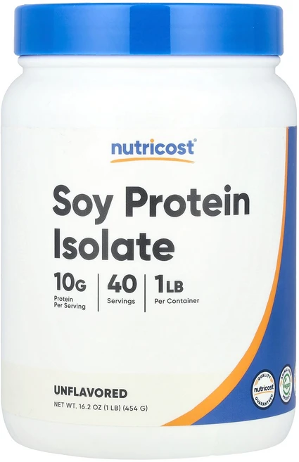 Nutricost 분리 대두 단백질 무맛 454g(1lb) Nutricost (뉴트리코스트), 453 g, 454g, 1개 - 쿠팡